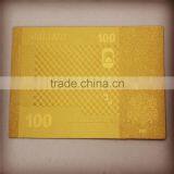 Gold Plated Banknotes Latvia 100 Latu Banknote thumbnail-1