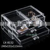 2016 clear facotry PS cosmetic organizer storage personalized makeup boxes