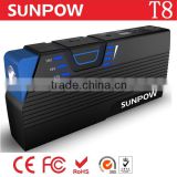sunpow 13600mah emergency car portable battery 12v car jump starter for cell phone /car/laptop/Tablet Pc