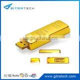 Customized Gold Bar USB Flash Drive 64gb 16gb Luxury Gifts