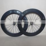 700C high profile carbon wheels cheap 88mm tubular 20H/24H 3K glossy