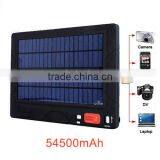 Universal 54500mAh High Capacity Solar Power Bank for Laptop