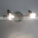 Two Heads Spot Lighting Silver Iron Spot Wall Lamps thumbnail-1