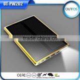 Double USB Chargers Battery 12000mah Solar Power Bank Made in China Factory Price