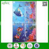 China Manufacturer Microfiber Sea World Custom Printed Beach Towels thumbnail-2