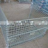 Cheap Metal Cage Galvanized Storage Wire Mesh Foldable Lockable Steel Cage thumbnail-1