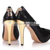 New Arrival Gridding Design Indonesia Shoes for Women Manufacturers Price thumbnail-4