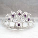 9cm Highx12cm Diameter Metallic Silver Plastic Tiara Princess Tiaras and Crowns thumbnail-3