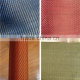 Red Yellow Blue woven twill carbon kevlar hybrid fabric roll
