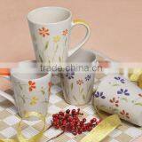Best Selling Porcelain Coffee Mug Ceramic V Shape Mugs thumbnail-3