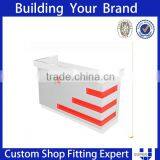 Clothing Store Display Design Tailor Made White Modern Reception Desk thumbnail-2