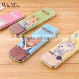 Wholesale Metal Pencil Case Single Layer School Pen Bag for Kids