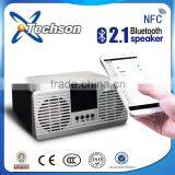 Shenzhen Factory SOMHO/OEM Loud Sound Portable Stereo Speaker With Clock/alarm