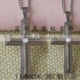 XLT-TC83 Chunky Cross Necklace Fashion Jewelry With Beauty Zircon thumbnail-1