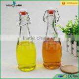 350ml Clear Glass Juice Bottle,juice Glass Bottle With Swing Top thumbnail-2