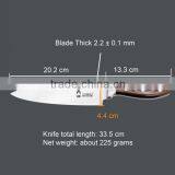 Pakka Wood Handle High Quality With-weight Stainless Steel Chef Knife thumbnail-3
