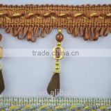 polyester window curtain fringe for decoration