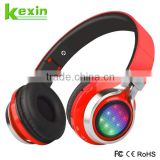 Wholesale 40MM Speaker Stereo Foldable Wireless Headphone Bluetooth with LED Light