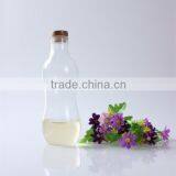 500ml Factory Price Mouth Blown Antique Shape Transparent Bamboo Lid Pyrex Glass Bottle thumbnail-3