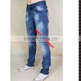 Hight Quality Ripped Wash Denim Pants Straight Fit Jeans Denim Jeans Men thumbnail-3