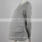 2015 OEM Factory Wholesale 100% Cotton Long Sleeve T Shirts Maternity Clothes thumbnail-4