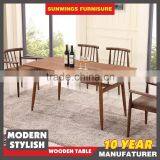 Wholesale Modern Wooden Dining Table Wood Legs thumbnail-1