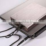 Full Capacity 16000mAh Wooden Apperance Metal Cover Laptop Power Bank for DELL HP thumbnail-3