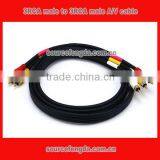 High Quality Composite 3 RCA to 3 RCA M/M A/V Cable thumbnail-1