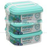 One on One Portable Microwave Safe Food Savers Food Storage Containers With Carrying Handle thumbnail-1
