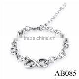 Stainless Steel Chain Charm Bracelet Leather Bracelet For Women/925 Silver Bracelet thumbnail-1