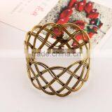 Handmade Women Charm Wire Hollow Out Arm Cuff Open Bangle thumbnail-3