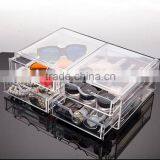 Hot Selling Customized OEM ODM Accepted Acrylic Cosmetic Storage Box With Drawers