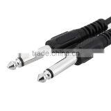 5ft / 1.5m 3.5mm Stereo Male to Dual 6.35mm Mono Male Cable Wire for Computer Mixer Mixing Console thumbnail-2