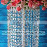 Tall Crystal Candle Holder Crystal Table Candlesticks With Beaded Garland