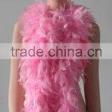Pink Turkey Feather Boa thumbnail-1