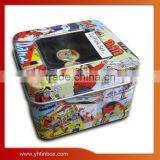 Square Badge Tin Box