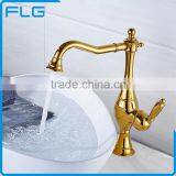 Contemporary Golden Rose Gold Kitchen Faucet Kitchen Taps Kitchen Mixer thumbnail-3