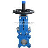 Low Price Flanged Manual Stem Knife Gate Valve Pn25 Cast Iron Din thumbnail-1