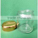 120ml Glass Cosmetic Empty Round Jar With Gold Screw Lid 4 Ounce Cosmetic Cream Jar thumbnail-3