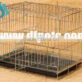 Folding Wire Pet Dog Cages With Plastic Tray thumbnail-1