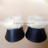 Horse bell boots equestrian horse bell boots wholesale Neoprene horse bell boots with crystals,PU,Synthetic lambskin horse boots