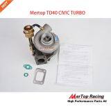 Mertop UPGRADE T25 TD40 CIVI* RACING TURBINERACING TURBINE TURBO for D15 D16 .0.66 AR 76 TRIM 420+HP thumbnail-1