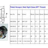 MNPT Thread 3/8 3/4 Compressor Oil Sight Glass for Pump Brass Oil Levels Indicator thumbnail-4