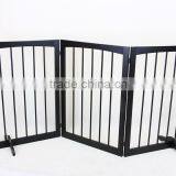 63 Inch Free Standing Folding Wooden Pet Gate Dog Fence thumbnail-1