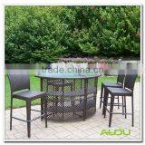 Outdoor Furniture Bar Chair Table/Outdoor Use 4 Pieces Bar Chair With Table thumbnail-1