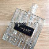 Wholesale Glass Square Flat Perfume Bottle Whisky Bottle thumbnail-1