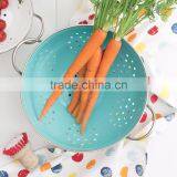 Factory Custom 3QT 5QT Metal Fruit Basket Vegetable Fruit Conlander With Handle thumbnail-5