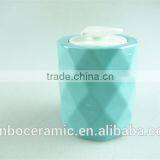 Stock Cheap Round Porcelain Perfume Bottle, Different Color Can be Mixed for Wholesale, thumbnail-1