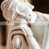 Hand Carved Resin Sleeping Buddha Statue thumbnail-3