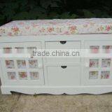 Home Decor Wooden Shoe Rack, Wooden Footstool,wooden Shoes Shelf thumbnail-4